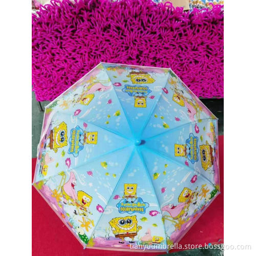Customized Web Celebrity INS Children Plastic Umbrellas